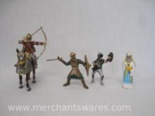 Miniature 3.5 inch Action Figures includes Schleich Archer, Horse, Foot Soldier with Papo Foot