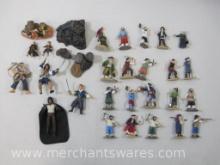 Assortment of Pirate and Sailor Miniature Figures with 3.75 inch Action Figure and more, in