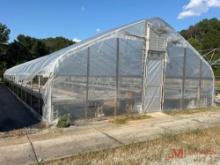 ...28' X 96' GREENHOUSE FRAME W/ PLASTIC FILM