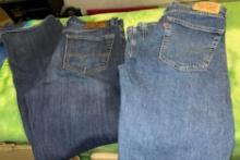 Lucky Brand Jeans 34x32 and Levis 505 Jeans 32x32