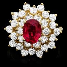 14k Gold 1.50ct Tourmaline 2.10ct Diamond Ring