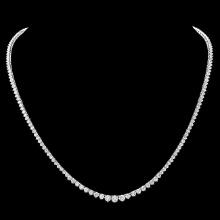 18k White Gold 8.50ct Diamond Necklace