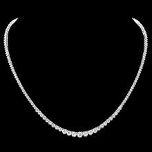 18k White Gold 9.20ct Diamond Necklace