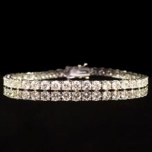 18K Gold 9.02ct Diamond Bracelet