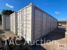 40ft High Cube Shipping Container With 4 Side Doors