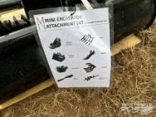 MINI EXCAVATOR ATTACHMENT SET