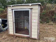 STORAGE BUILDING W/AIR COMPRESSOR