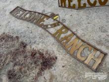 WELCOME TO THE RANCH METAL SIGN