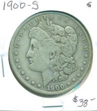 1900-S MORGAN SILVER DOLLAR