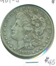 1901-S  MORGAN SILVER DOLLAR