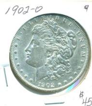 1902-O MORGAN SILVER DOLLAR