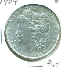 1904 MORGAN SILVER DOLLAR