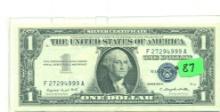 SERIES 1957-A $1 SILVER CERTIFICATE