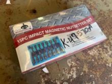 15PC IMPACT MAGNETIC NUTSETTER SET