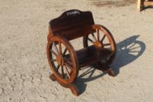 WAGON WHEEL THEMED CHAIR