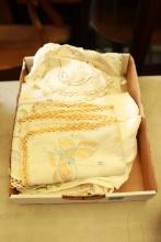 Box of Assorted Linens