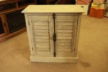 Grey Distressed 2 Door Cabinet