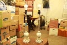 Pair of Metal Lamps