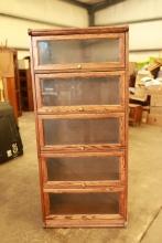 Oak Barrister Style Bookcase