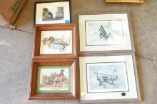 5 Assorted Framed Prints