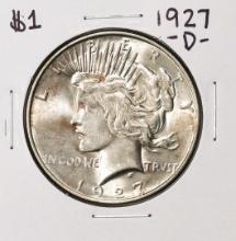 1927-D $1 Peace Silver Dollar Coin