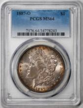 1887-O $1 Morgan Silver Dollar Coin PCGS MS64 Nice Toning