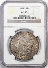 1888-S $1 Morgan Silver Dollar Coin NGC AU55