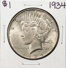 1934 $1 Peace Silver Dollar Coin