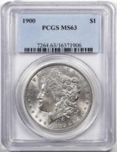 1900 $1 Morgan Silver Dollar Coin PCGS MS63