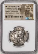 312-281 BC Seleucid Kingdom Selecus I AR Tetradrachm Ancient Coin NGC CH F