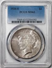 1926-S $1 Peace Silver Dollar Coin PCGS MS63