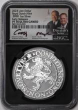 2023 Netherlands Proof Lion Dollar Silver Coin NGC PF70 Ultra Cameo Moy Signature