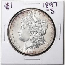 1897-S $1 Morgan Silver Dollar Coin