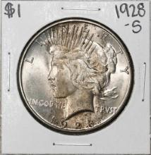 1928-S $1 Peace Silver Dollar Coin