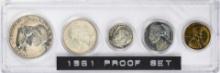 1961 (5) Coin Proof Set