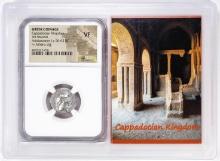 Cappadocian Kingdom c.96-63 BC Ariobarzanes I AR Drachm Ancient Coin NGC VF Story Box