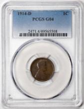 1914-D Lincoln Wheat Cent Coin PCGS G04