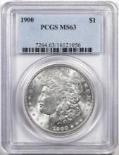 1900 $1 Morgan Silver Dollar Coin PCGS MS63