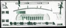 Circa 1970's Lincoln Memorial Giori Test Ink Smear Error Note