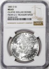 1885-O $1 Morgan Silver Dollar Coin NGC MS65 Olathe Dollar Hoard