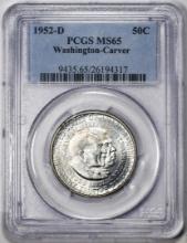 1952-D Washington-Carver Commemorative Half Dollar Coin PCGS MS65