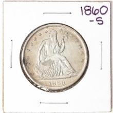 1860-S Seated Liberty Half Dollar Coin