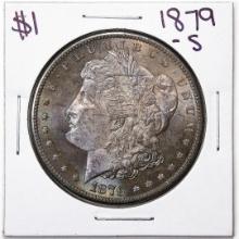 1879-S $1 Morgan Silver Dollar Coin Amazing Toning