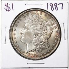 1887 $1 Morgan Silver Dollar Coin