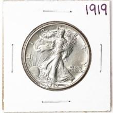 1919 Walking Liberty Half Dollar Coin