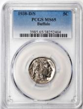 1938-D/S Buffalo Nickel Coin PCGS MS65