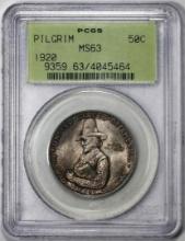 1920 Pilgrim Tercentenary Commemorative Half Dollar Coin PCGS MS63 Old Green Holder