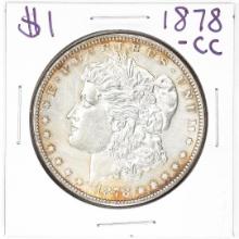 1878-CC $1 Morgan Silver Dollar Coin Nice Toning