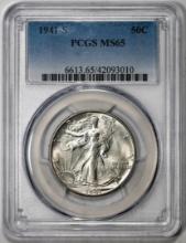 1941-S Walking Liberty Half Dollar Coin PCGS MS65