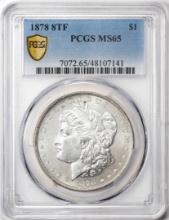 1878 8TF $1 Morgan Silver Dollar Coin PCGS MS65